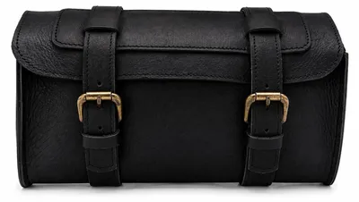 Immagine prodotto di Borsa da bicicletta vintage in pelle con chiusura a fibbie