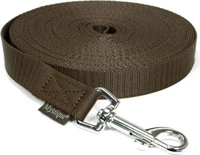 Produktbild von Mystique® Nylon Schleppleine 20mm braun 7,5m mit HS