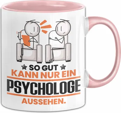 Produktbild von Psychologe Geschenk Tasse So Gut Kann Nur Ein Psychologe Aussehen Geschenkidee Kaffee-Becher (Rosa)