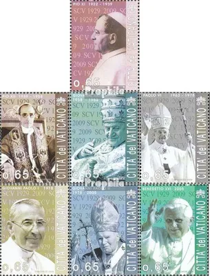 Produktbild von Briefmarken Vatikanstadt 2009 Mi 1629-1635 (kompl.Ausg.) gestempelt 80 Jahre Vatikanstadt