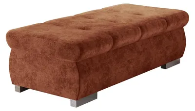 Produktbild von MIRJAN24 Polsterhocker Orkan Groß, Moderne Sitzhocker vom Hersteller, Holzkonstruktion, 120x60x39 cm (Farbe: Clara 215.02)