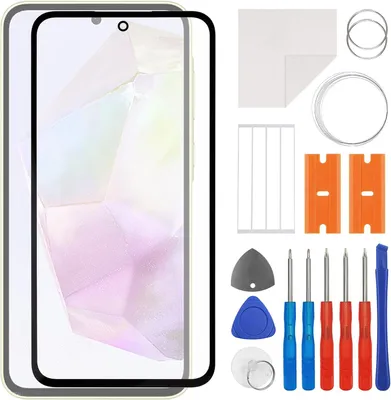 Imagen del producto de Kit de reparación de pantalla para Samsung Galaxy A35 5G de 6,6 pulgadas, cristal de reemplazo para smartphone