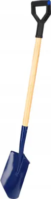 Produktbild von KADAX Spaten "Cuchet", Gärtnerspaten aus Metall mit Stiel aus Holz, Schwarz, 123 cm