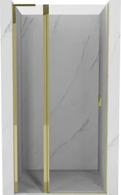 Produktbild von Mexen Mist L Duschdrehtür 110 cm, transparent, gold - 8A4L-110-000-50-00