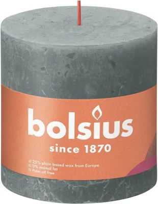 Produktbild von Bolsius Rust.Stumpenk. Eukalyptusgrün