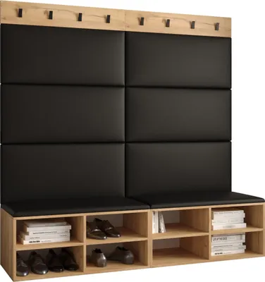 Produktbild von Garderobe MIRO Set 7 mit gepolsterten Paneelen Industrial Design