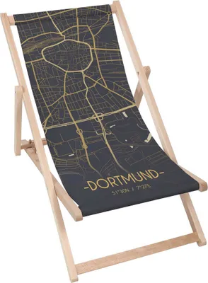 Produktbild von Dreamroots Liegestuhl klappbar Holz, Buchenholz bis zu 130 kg, Sonnenliege klappbar mit 3-stufiger Neigungsregulierung der Rückenlehne, Dortmund Y&B
