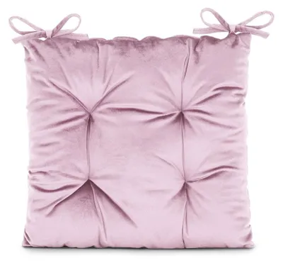 Zdjęcie produktu dla Poduszka na krzesło różowy velvet 40X40 Aleksa AmeliaHome