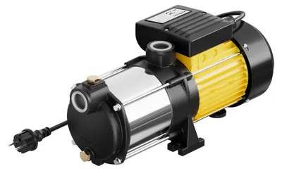 Produktbild von Wiltec Mehrstufige Kreiselpumpe 6000l/h 550W Förderhöhe 35m, Ansaughöhe 9m, 2850U/min, Wasserpumpe für Hauswasserwerke, Haus und Garten
