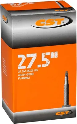 Zdjęcie produktu dla Dętka rowerowa Cst Presta 48 Mm czarna 27,5'' / 1,90-2,125 czarna 27,5''