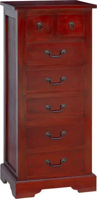 Image de vidaXL Commode marron 45 x 35 x 100,5 cm Bois d'acajou massif