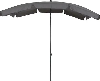 Immagine prodotto di Ombrellone rettangolare pieghevole grigio-nero con protezione UV per balconi, terrazze e giardini