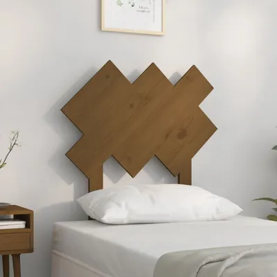Produktbild von vidaXL Kopfteil Honigbraun 72,5x3x81cm Massivholz Kiefer - Kopfteil - Kopfteile - Bettkopfteil - Holzkopfteil