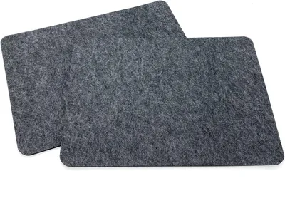 Produktbild von Filz Tischset abwaschbar als Tischdekoration im 2er Set 35x45 cm Dunkelgrau Meliert