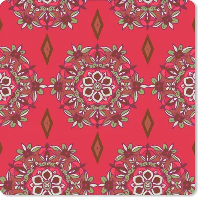Produktbild von MuchoWow® Mauspad Mousepad Mandala - Muster - Blume 20x20 cm - Mousepads - Maus Mat - Pad - Mausunterlage - Desk Mat - Bureauartikeln