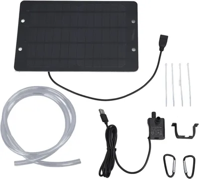 Obrázek produktu pro Solární fontána s vodním čerpadlem USB 6 V, 10 W, 240 l/h pro ptačí koupaliště a zahradní jezírko