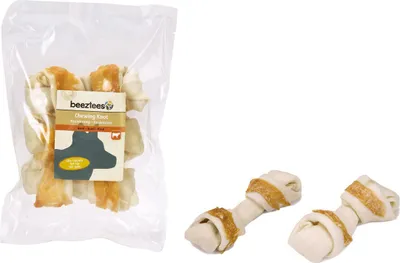 Produktbild von Beeztees Hundesnack Kauknoten mit Huhn, Maße: 13 cm / Gewicht: 50-55 g