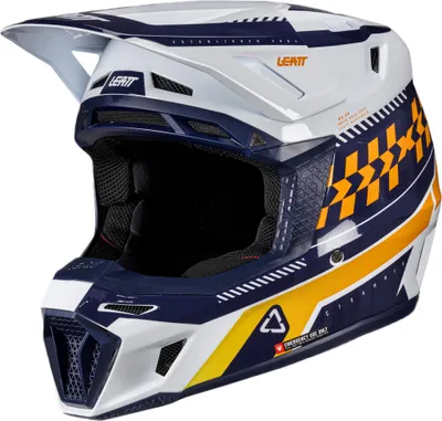 Produktbild von Leatt 8.5+velocity 5.5 Offroad-helm-kit Blau M Blau M