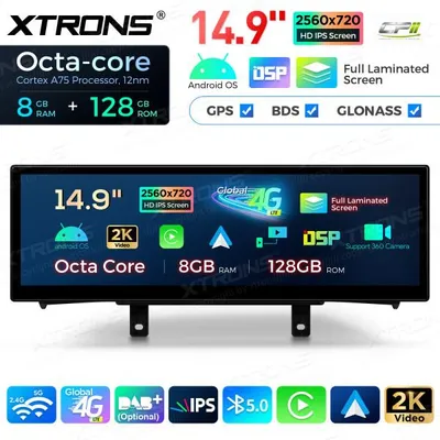 Produktbild von Xtrons 14,9 Zoll Android Autoradio Multimedia Player für BMW 1/2 Series F20-F23