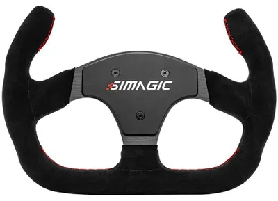 Image de Volant Simagic P-325C Alcantara, 325mm, design Cut-Off, noir