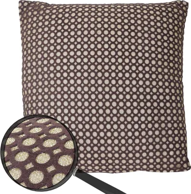 Immagine prodotto di Cuscino decorativo oro, cuscino per divano cuscino decorativo con imbottitura, marrone effetto lucido 40x40cm