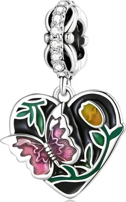 Immagine prodotto di Ciondoli per Pandora: cuore, farfalla, fiore, argento 925, Trusky Charms