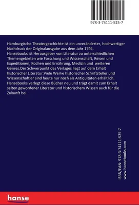 Produktbild von Hamburgische Theatergeschichte