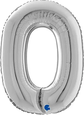 Produktbild von Riesenbuchstabe Folienballon 26"/66cm | Silber #O