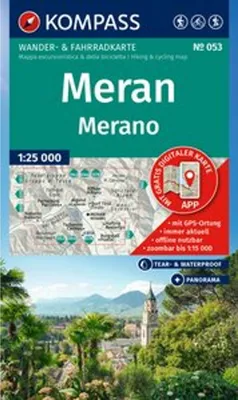 Obrázek produktu pro KOMPASS Wanderkarte 053 Meran / Merano 1:25 000