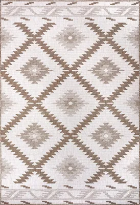 Zdjęcie produktu dla Dywan na taras 160x230cm, beżowo kremowy dwustronny płasko tkany sznurkowy