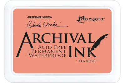Produktbild von Ranger Archival Ink Stempelkissen - Feinkontur/Wasserfest Tea Rose by Wendy Vecchi