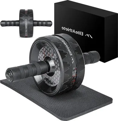 Produktbild von Famanu AB Roller - Bauchmuskeltrainer für Zuhause - mit Kniepolster und AB-Rad