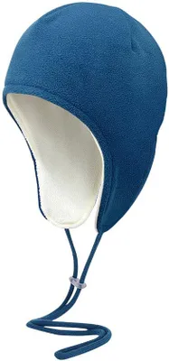 Produktbild von Wintermuts für Herren und Damen, blauer weicher Fleece, mit Ohrkappen, winddicht, Schutz für Skifahrer und Snowboarder