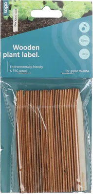 Produktbild von Holzstecketiketten 10 cm (24 Stück) | Anzucht & Gartenzubehör von Sogo