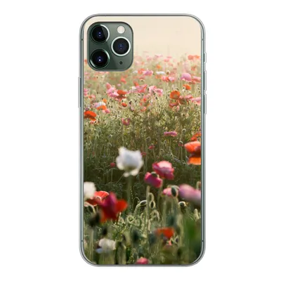 Produktbild von MuchoWow® Handyhülle Schutzhülle Hülle für iPhone 11 Pro Max Mohn - Farben - Pastell Silikon Softcase Handy Hülle - Schutz