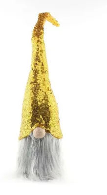 Obrázek produktu pro eCa KSN04 Vánoční dekorace Skřítek 40 cm zlatý