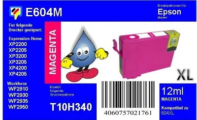 Produktbild von T604XL magenta TiDis Druckerpatrone mit 12ml Inhalt