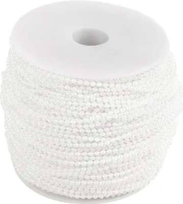 Immagine prodotto di 100 m/rotolo filo di perle imitazione perline ghirlanda corda fai da te decorazione di nozze 2,5 mm (bianco)