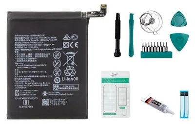 Produktbild von Huawei Ersatzakku für P30 Pro 4200 mAh HB486486ECW mit Werkzeugset