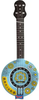 Produktbild von Folat Aufblasbares Banjo - 88 cm, Spielzeug-Gitarre, Kunststoff, Mehrfarbig