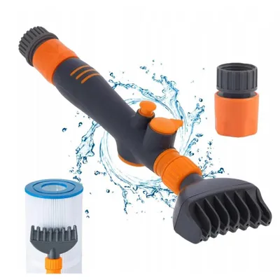 Zdjęcie produktu dla Szczotka do filtrów basenowych, skuteczny środek do czyszczenia wkładów filtrujących, idealny do czyszczenia filtrów w basenach, spa i jacuzzi. Środek do czyszczenia wkładów filtrujących, szczotka do filtrów basenowych