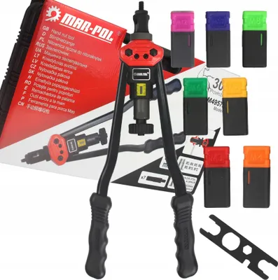 Image de MAR-POL Pince à riveter avant pour écrous à rivets M3-M12 410 mm M49572