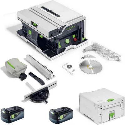 Produktbild von Festool Akku Tischkreissäge CSC SYS 50 EBI-Basic + 2x Akku BP 18 Li 5,0 ASI EU