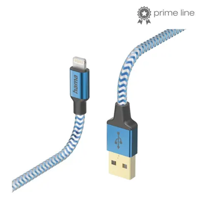 Produktbild von Hama Reflective, 1,5 m, Lightning, USB A, Männlich, Männlich, Blau