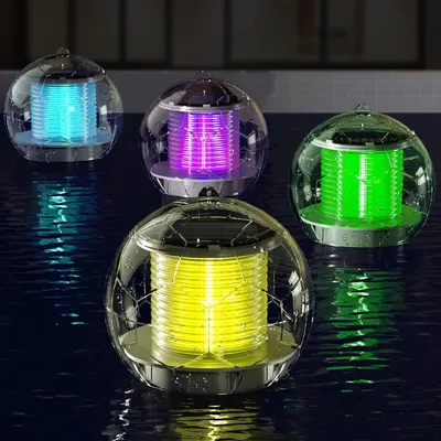 Produktbild von Solar Poolbeleuchtung Schwimmende Lampen Pool Zubehör 4 St
