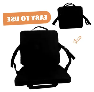 Produktbild von Klappstuhl für den Außenbereich mit verstellbarer Rückenlehne, leichter Campingstuhl für Strand, Garten und Sportveranstaltungen, praktischer faltbarer Sitz mit Tragetasche