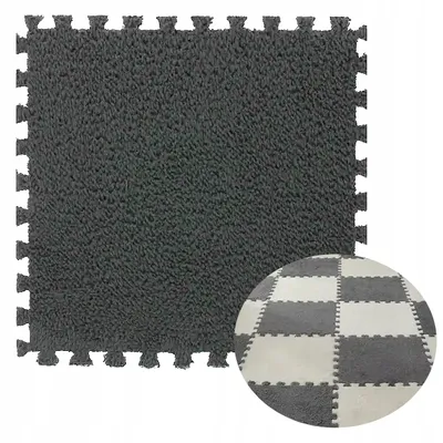 Immagine prodotto di Puzzle per il pavimento MATA VELLUTATA FLESSIBILE per bambini 30cm GRIGIO