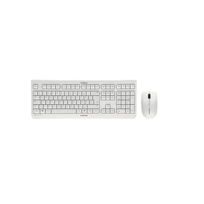 Obrázok produktu pre CHERRY DW 3000 - Súprava klávesnice a myši - bezdrôtová - 2,4 GHz - nemčina - Prepínač klávesov: CHERRY LPK - biely (JD-0700EN-0)