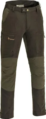 A pair of outdoor trousers on a white background.