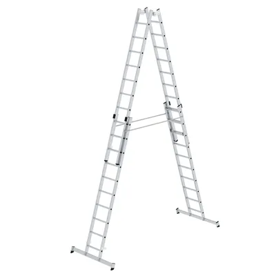 Produktbild von MUNK Stehleiter mit nivello-Traverse 4x10 Sprossen